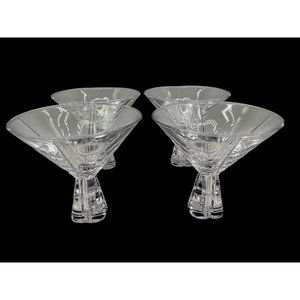 Mikasa Havana Collection Martini Glasses Lead Crystal Made in Germany